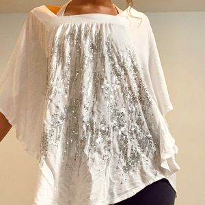 sparkle white shirt